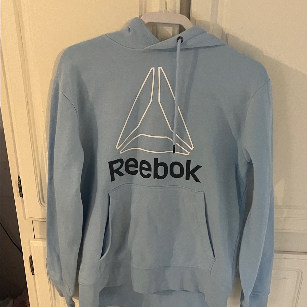 Reebok Light Blue Hoodie, size Medium